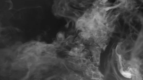 White fume after explosion Stock Footage 74354761