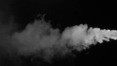 White fume after explosion Stock Footage 74354815
