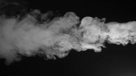 White fume after explosion Stock Footage 74355267