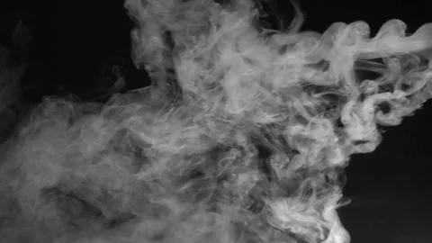White fume after explosion Stock Footage 74355337