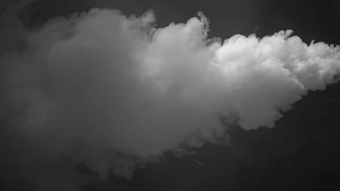 White fume after explosion Stock Footage 74355359