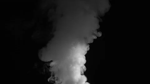White fume after explosion Stock Footage 74357807