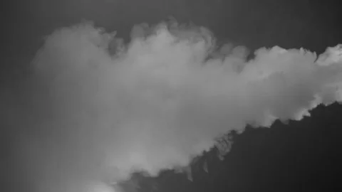 White fume after explosion Stock Footage 74358213