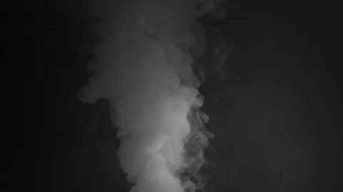 White fume after explosion Stock Footage 74358460
