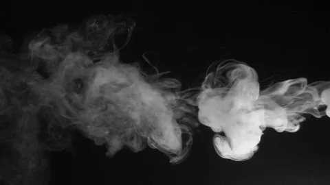 White fume after explosion Stock Footage 74358646