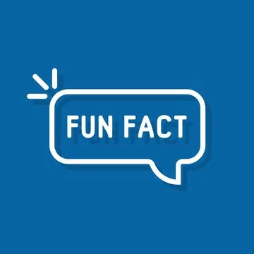 White fun fact thin line bubble Stock Illustration