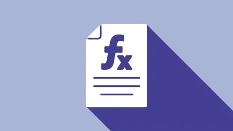 White Function mathematical symbol icon isolated on purple background. 4K Video Stock Footage 154732084