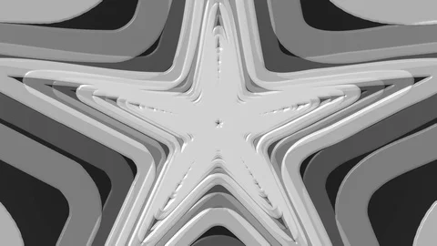 White Funky Star Zoom Stock Footage 100283554
