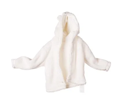 White fur anorak. Stock Photos