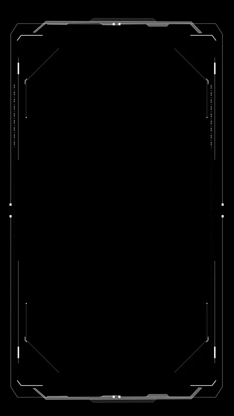 White Futuristic Tech Border Template Stock Footage 333855359
