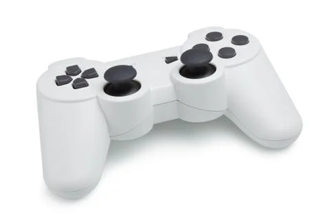 White gamepad Stock Photos
