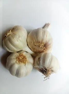 White Garlic Stock Photos