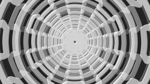 White Gear Shape Zoom Stock Footage 100387006