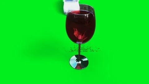 White generic 3d car crashes into alcholol bottle. Sober driver concept. Green Vídeos de archivo 161029026