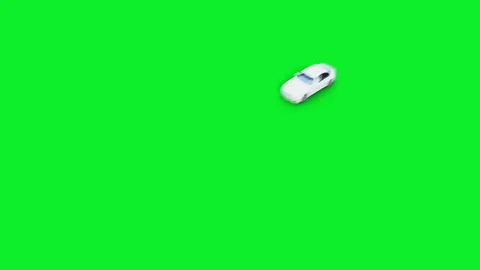 White generic 3d car crashes into invisible wall. Car accident concept. Green Vidéo 161029595