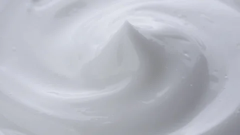 White gentle cosmetic cream. Stock Footage