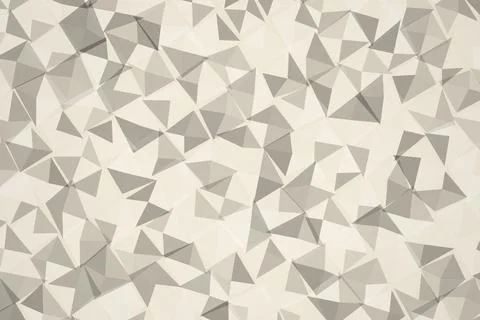White geometric 3d triangles pattern background Stockillustratie