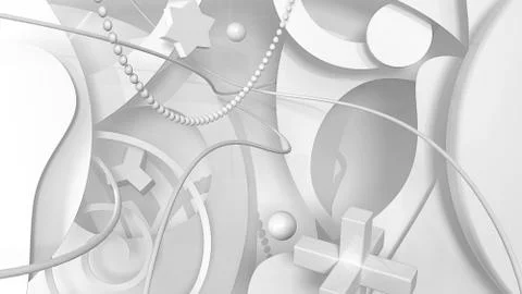 White geometric background イラスト素材