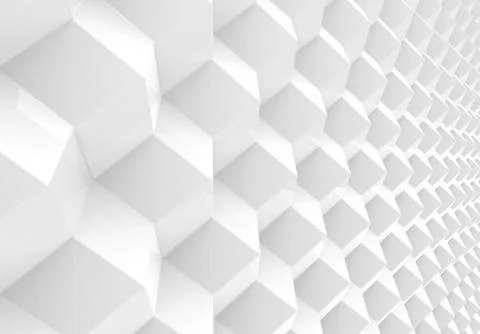 White geometric background Foto stock