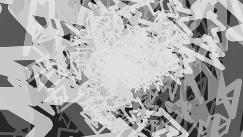 White Geometric Bots Rotation Stock Footage 100394884