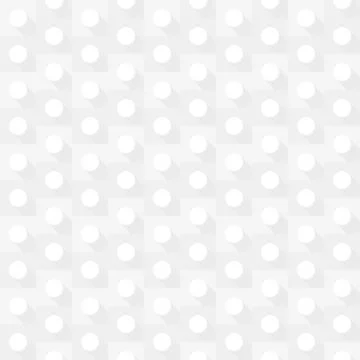 White geometric circle seamless background Stock Illustration