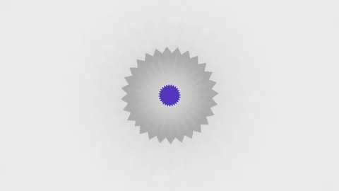 White geometric kaleidoscope pattern loop with symmetrical radial motion Vídeo Stock 336507350
