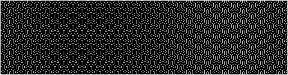 White geometric line pattern on a black background, seamless abstract trisk.. 库存插图