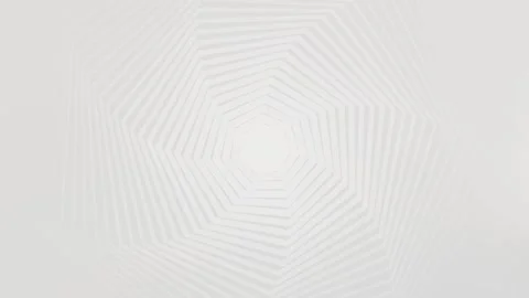 White Geometric Lines Hexagonal Abstract Background Loop. Stock Footage 286774938