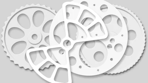 White geometric looping 3d background. Monochrome footage. 4K Stock Footage 246757396