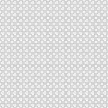 White geometric pattern with squares and circle Illustrazione stock
