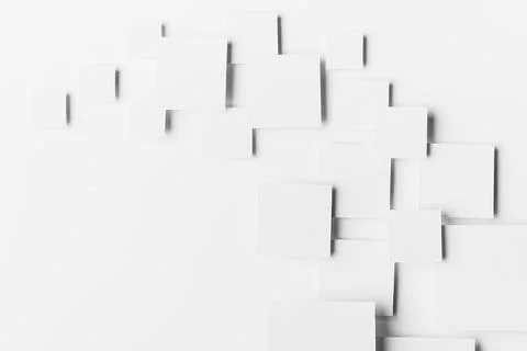 White geometric pattern of squares as wave or flow in sunlight with soft ligh Stock Photos