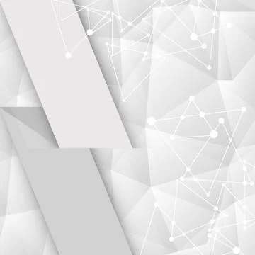 White geometric pattern with triangles Illustrazione stock