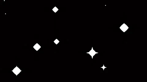 White geometric star shapes patterns black space background light effects. Stock Footage 336585704