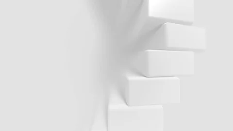 White Geometric Technology Design. Minimal Progress Animation Vidéo 87421888