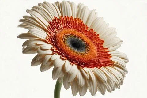 White gerbera daisy white Stock Illustration