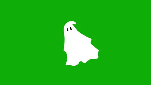 White Ghost In green Stock Footage 314897761