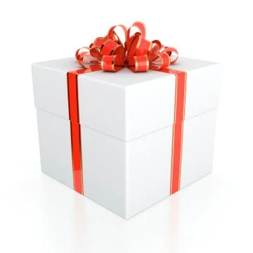 White gift box Stock Illustration