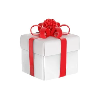 White gift-box Stock Illustration