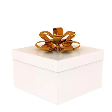 White Gift box Stock Illustration