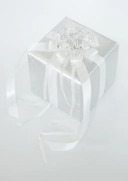 White gift box Stock Photos