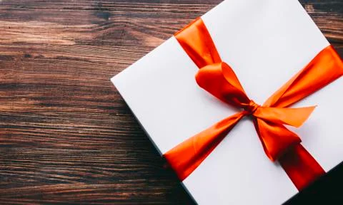 White Gift Box Stock Photos