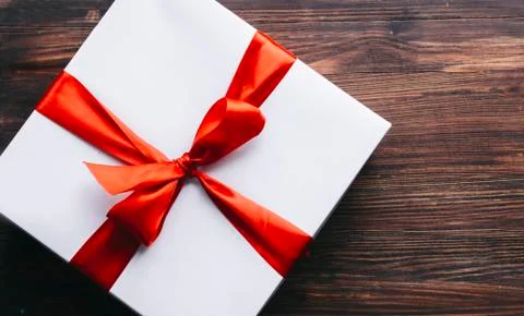 White Gift Box Stock Photos