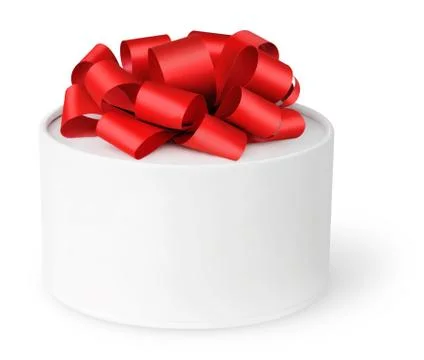 White gift box Foto stock
