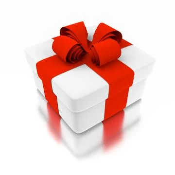 White gift box. Stock Photos