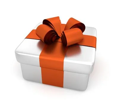 White gift box. Stock Photos