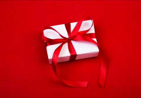 White gift box Stock-Fotos