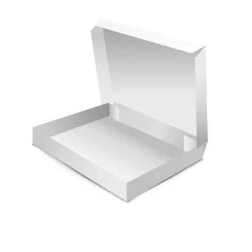 White gift carton box Stock Illustration