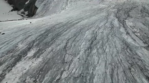 White glacier drone footage background Stock Footage 217427368