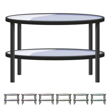 White glass table cartoon vector graphic Stock Illustration