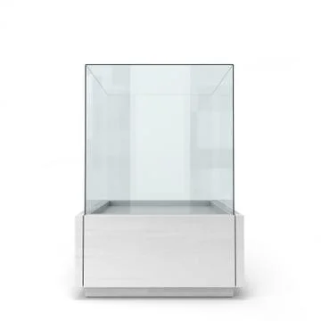 White glass window isolated on a white background front view Stock Illustration